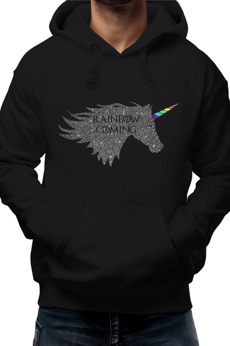 Sweat Adulte Rainbow unicorn is coming