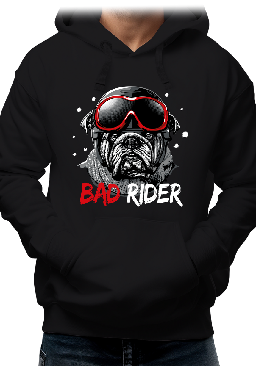 Sweat Adulte Bad Rider le chien rider