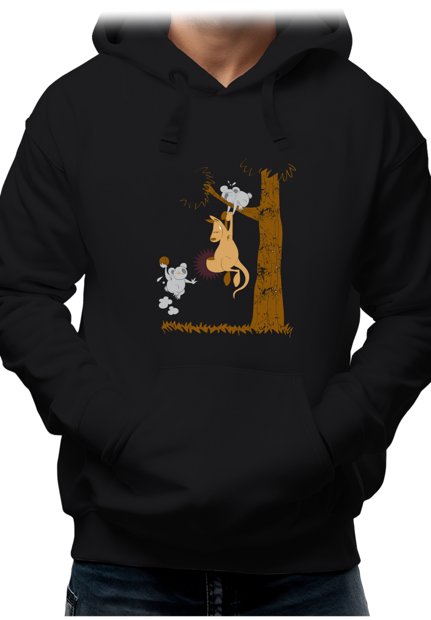 Sweat Adulte Basket kangourou et koala