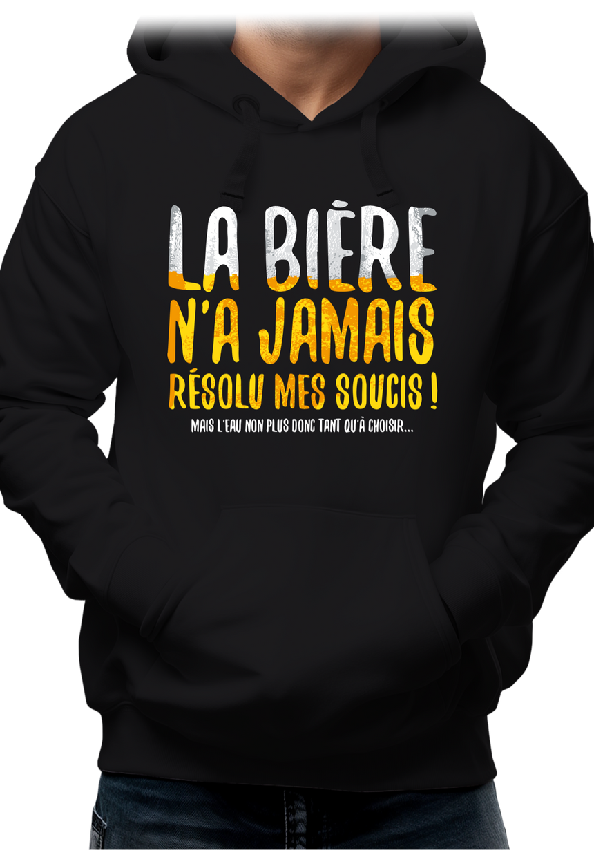 Sweat Adulte Alcool, la bière n'a jamais résolu mes soucis...