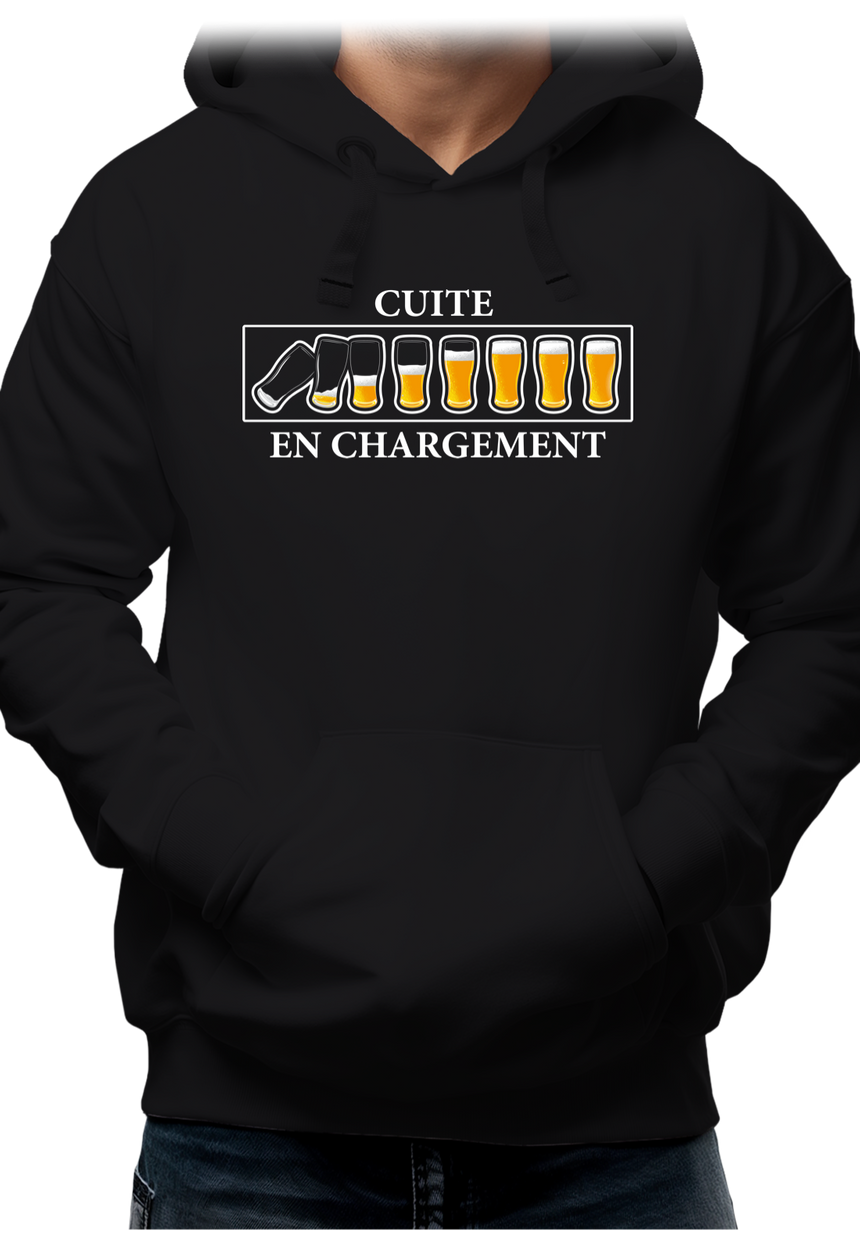Sweat Adulte Alcool, Cuite en chargement avec de la bière