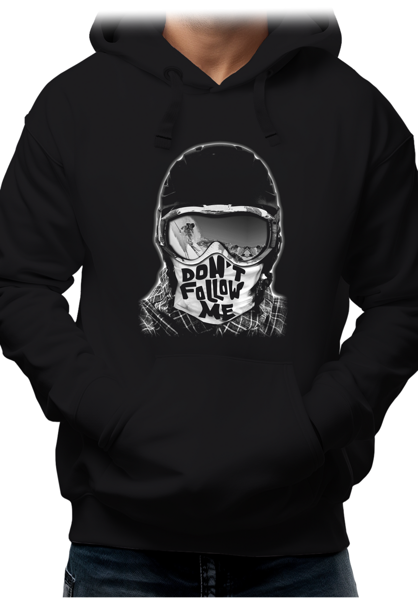 Sweat Adulte Don't follow me en ski