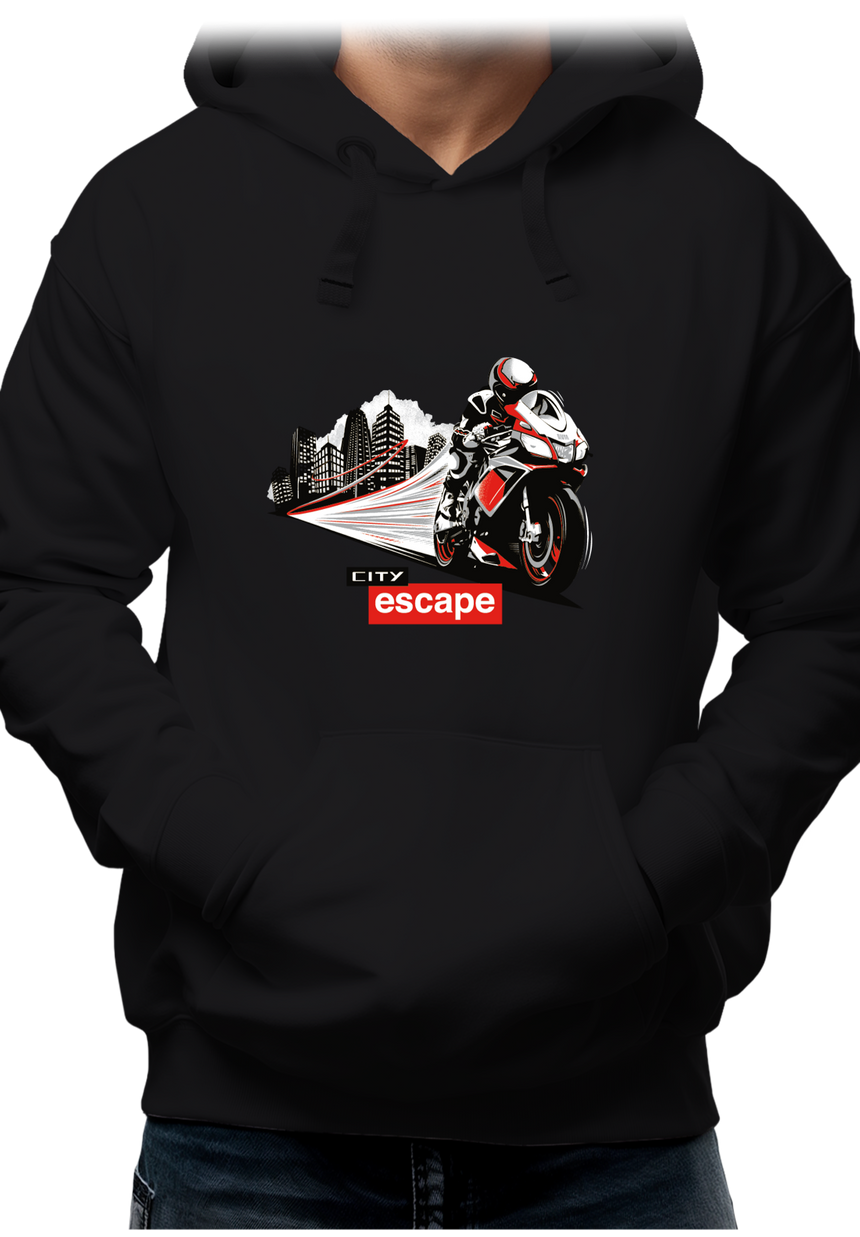 Sweat Adulte Milan city escape en moto