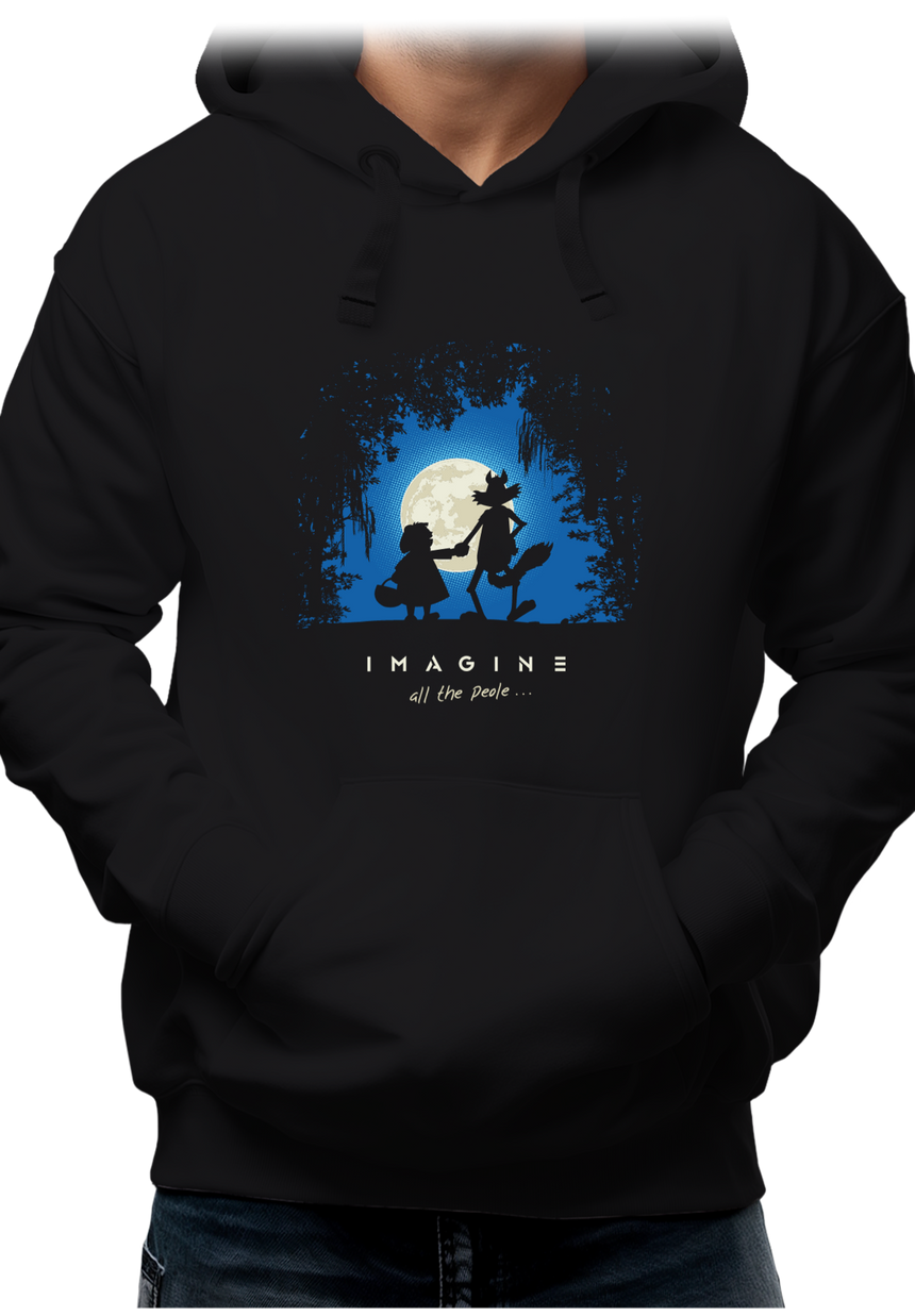 Sweat Adulte Conte loup et chaperon rouge