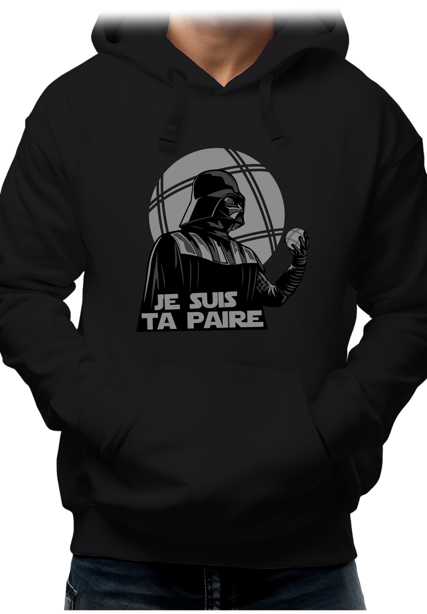 Sweat Adulte Coté obscure du joueur de boules de pétanque
