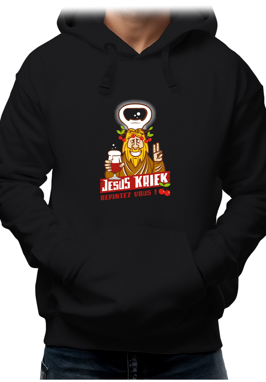 Sweat Adulte La bière Jesus Kriek