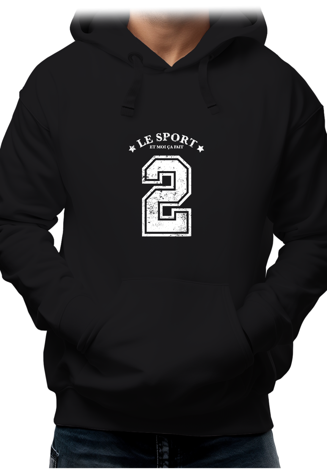 Sweat Adulte Le sport et moi ça fait 2