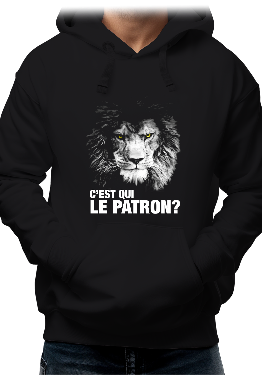 Sweat Adulte Lion C'est qui le patron ?