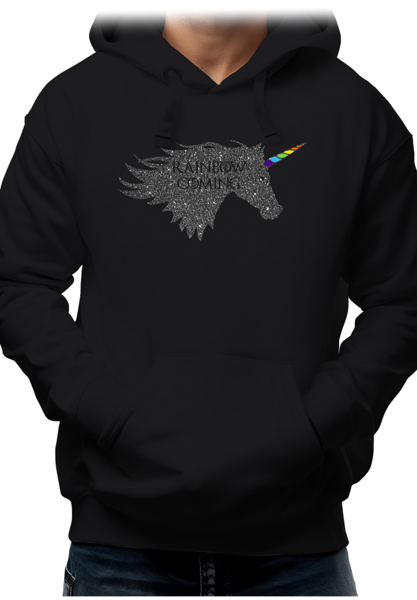 Sweat Adulte Rainbow unicorn is coming