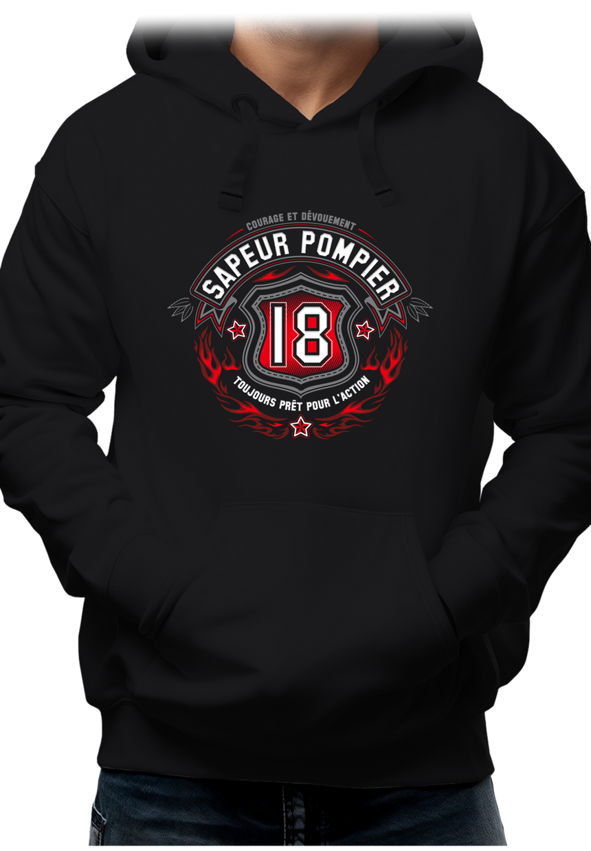 Sweat Adulte Sapeur pompier