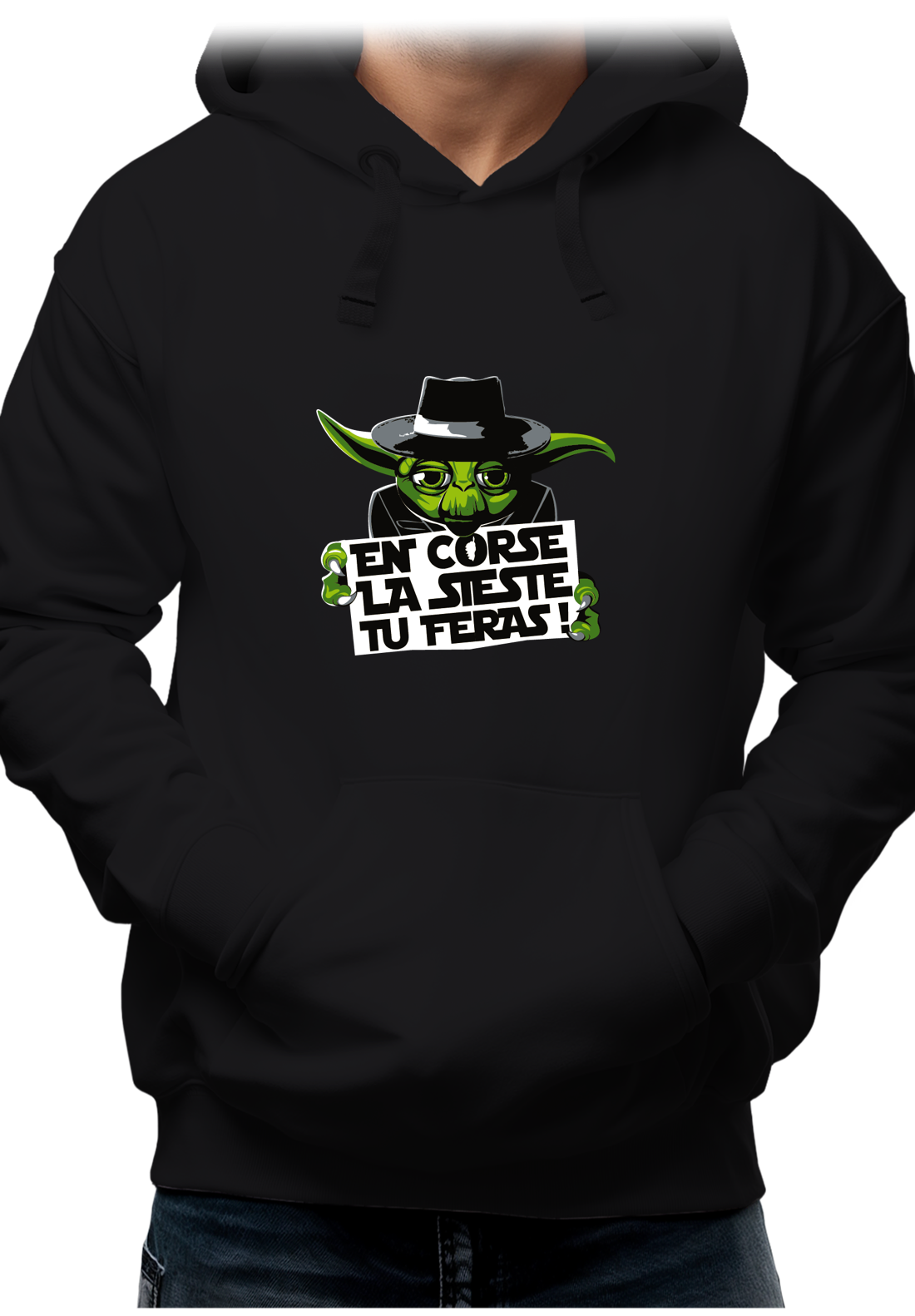 Sweat Adulte En Corse la sieste tu feras yoda