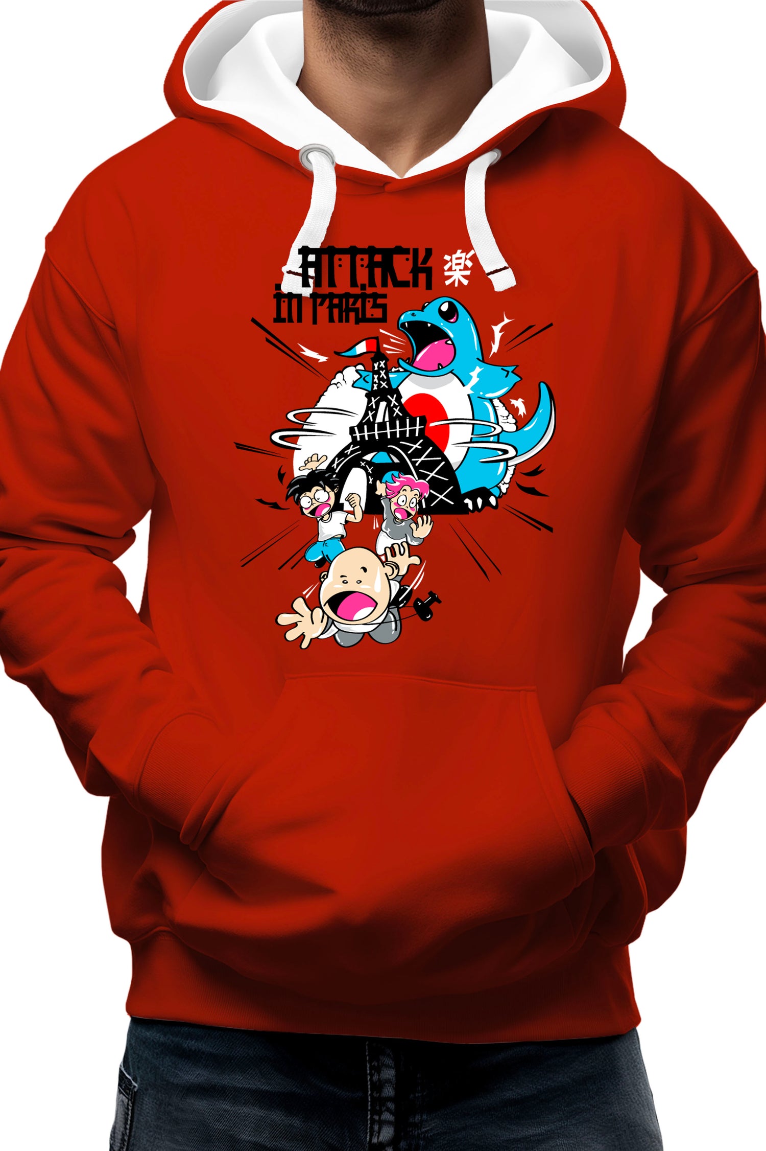 Sweat Adulte Attack In Paris Carapuce