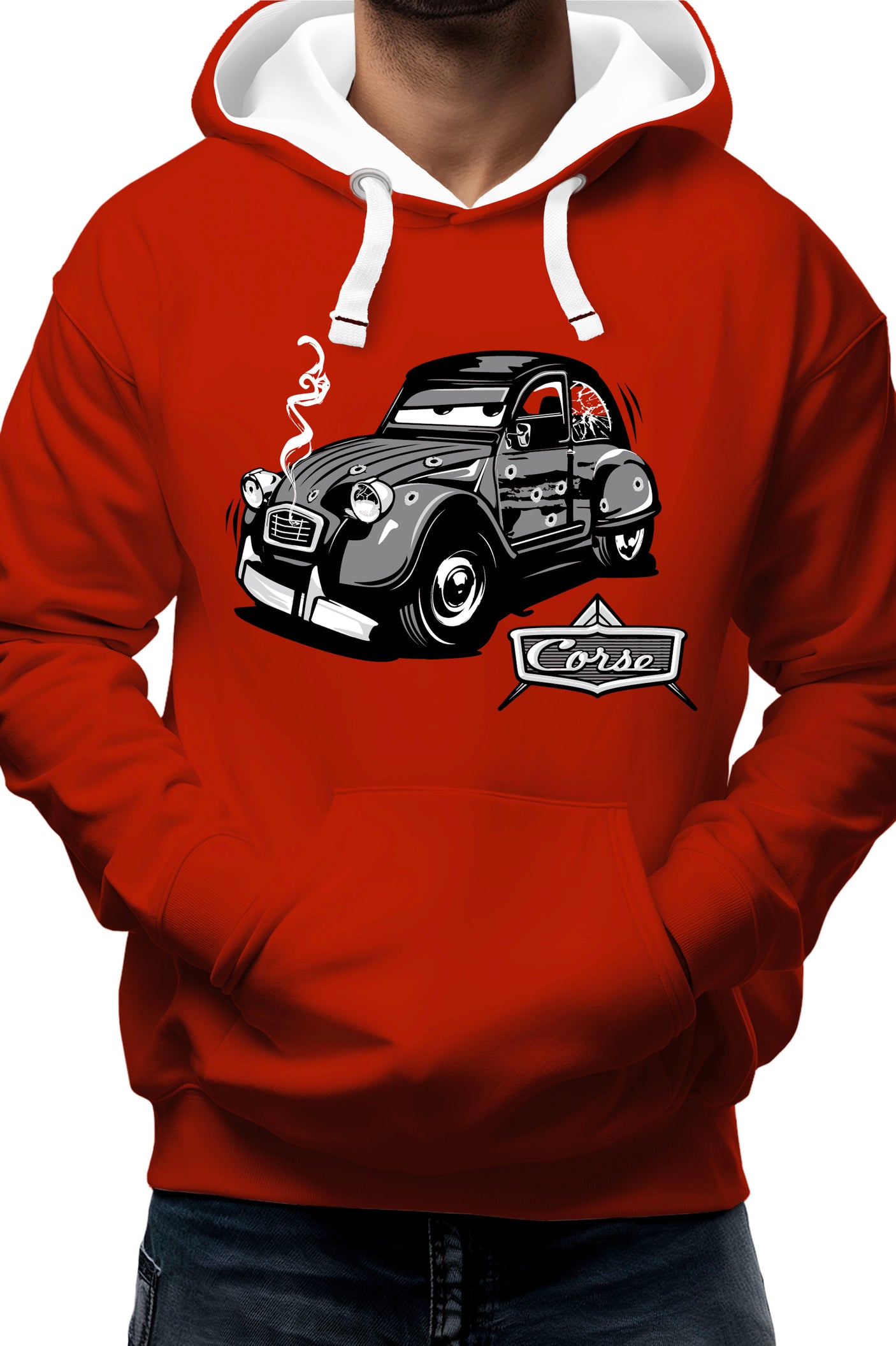 Sweat Adulte Deuch dessin animé made in Corse