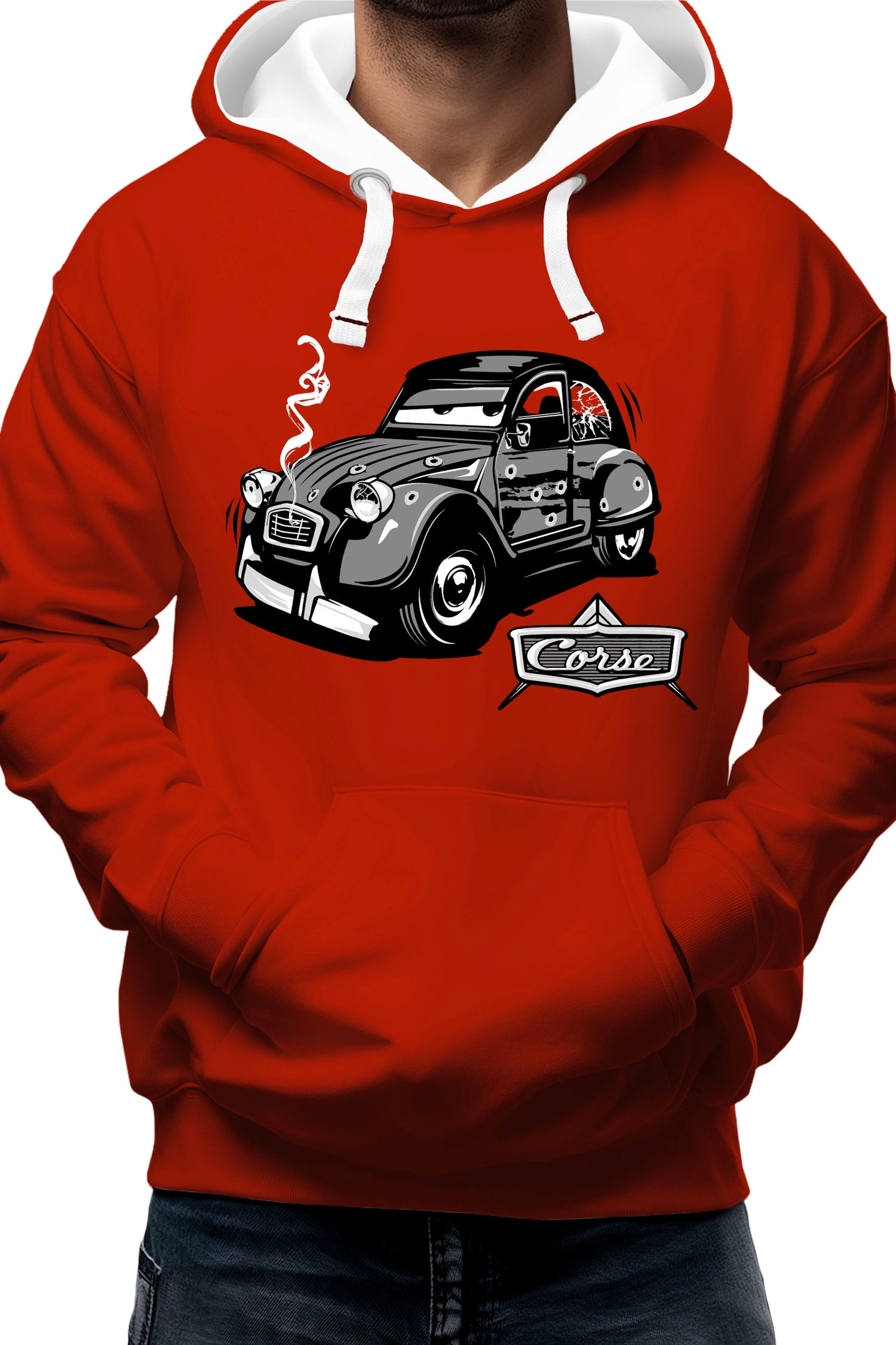 Sweat Adulte Deuch dessin animé made in Corse