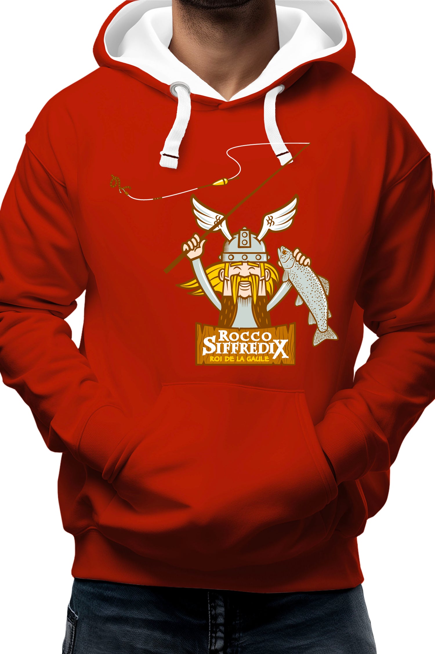 Sweat Adulte Pêcheur roi de la gaule