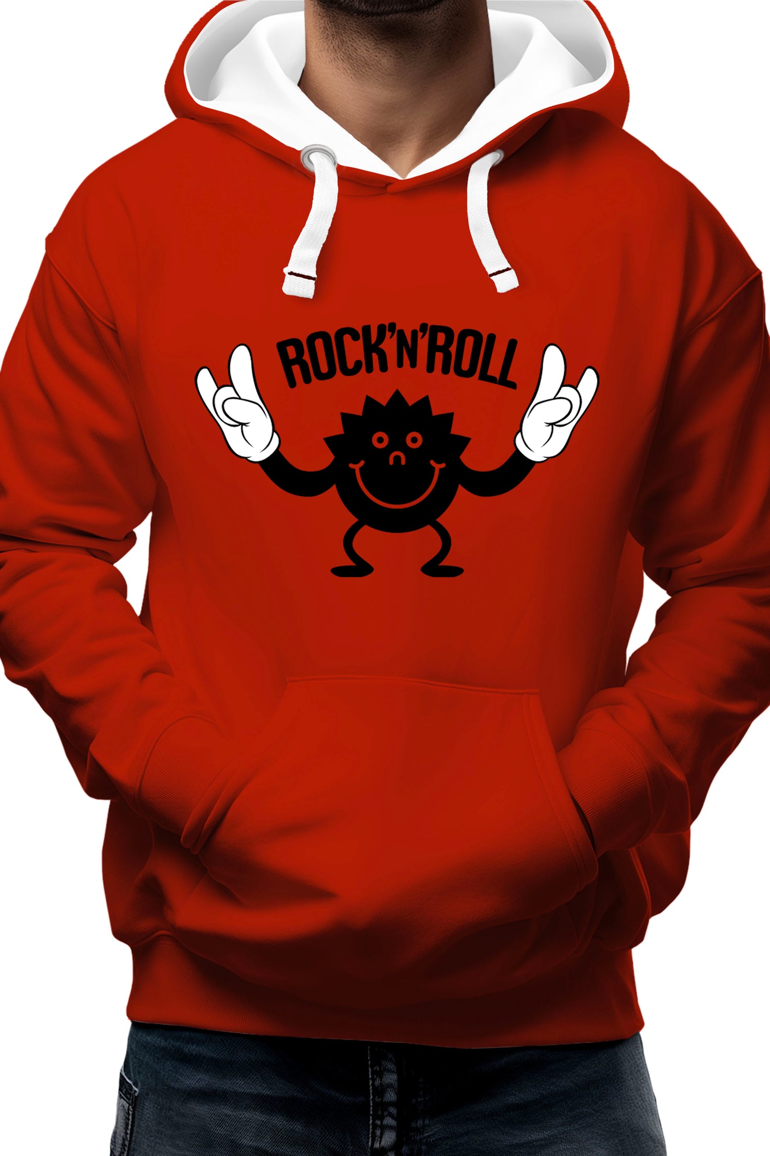 Sweat Adulte Smile Rock'N'Roll
