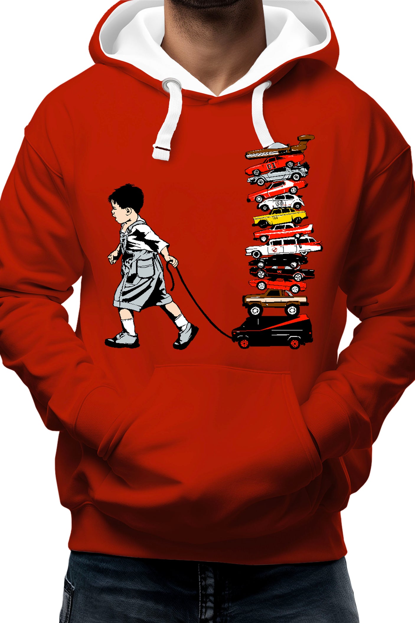 Sweat Adulte La Collection de voitures via les séries télé