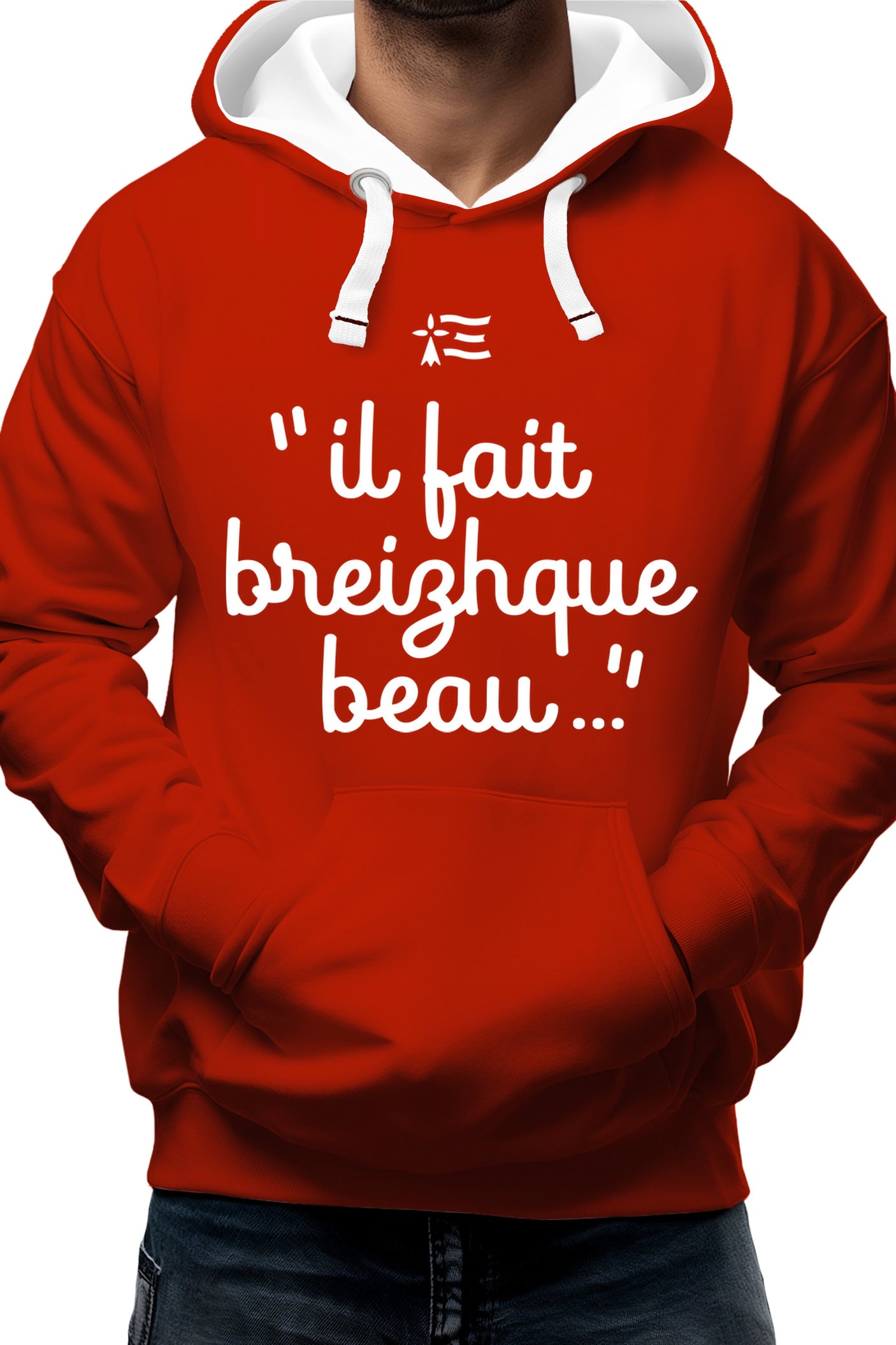 Sweat Adulte Il fait breizh que beau