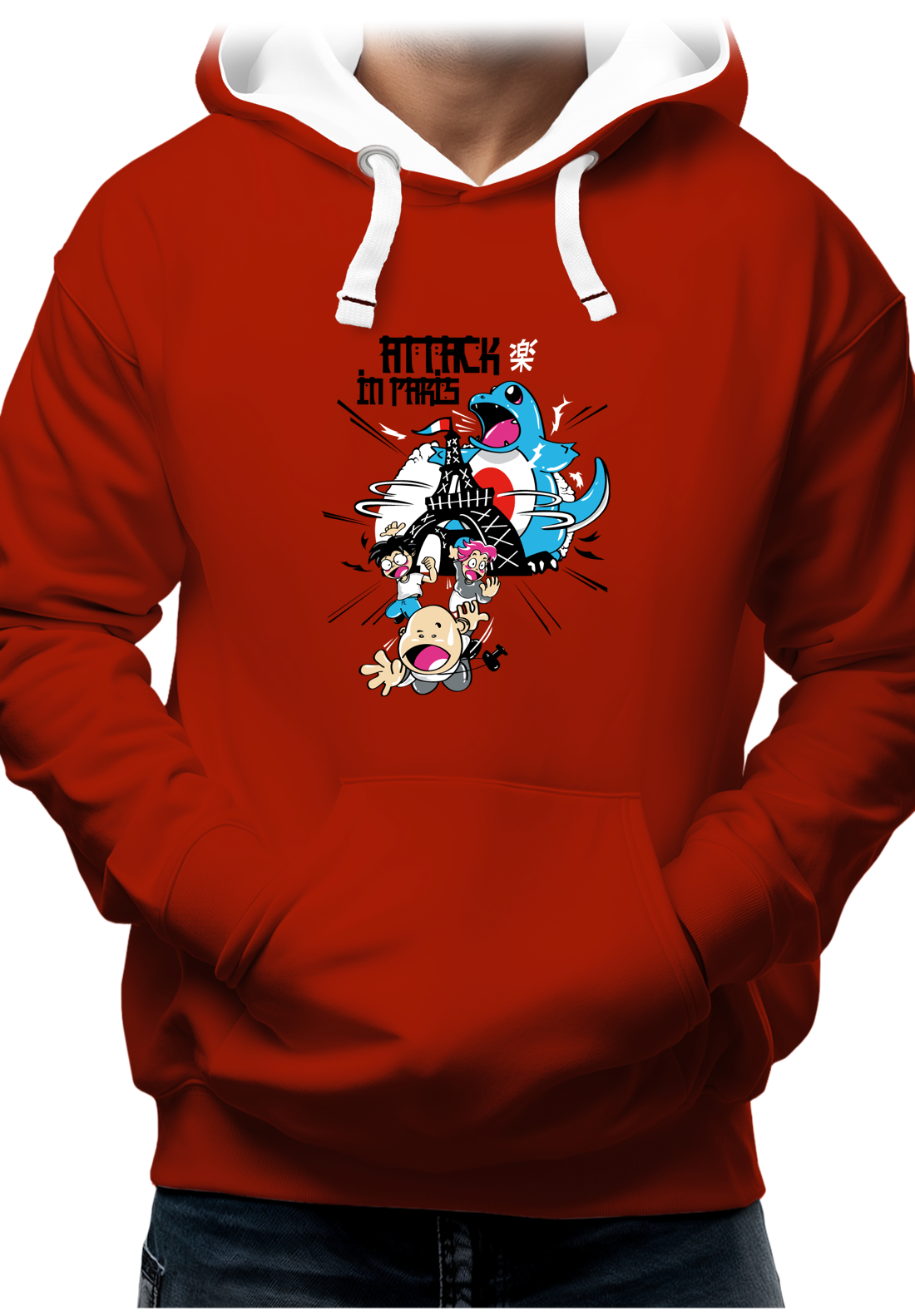 Sweat Adulte Attack In Paris Carapuce