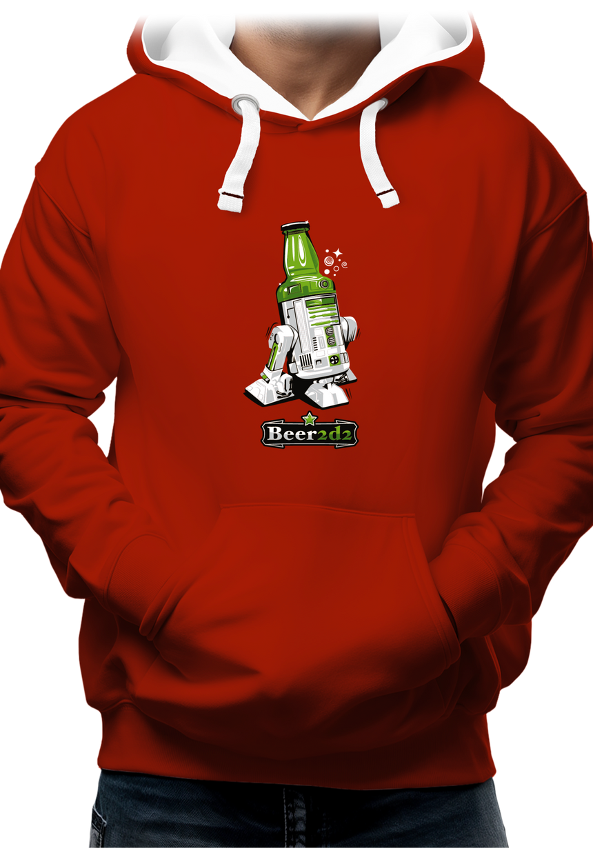 Sweat Adulte Beer2d2 la bière contre attaque