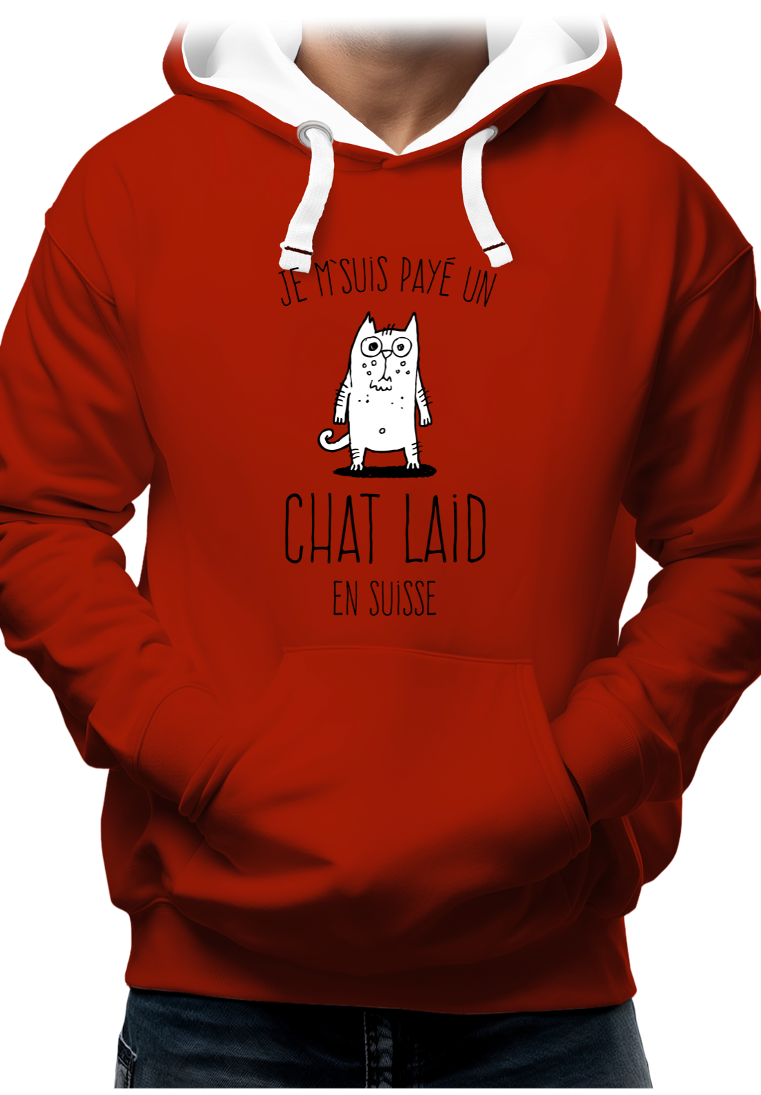 Sweat Adulte Un chat laid en suisse