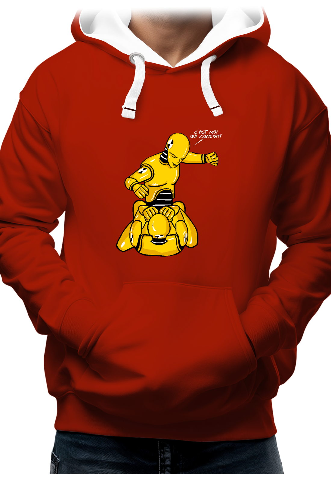 Sweat Adulte Mannequin crash test qui conduiras