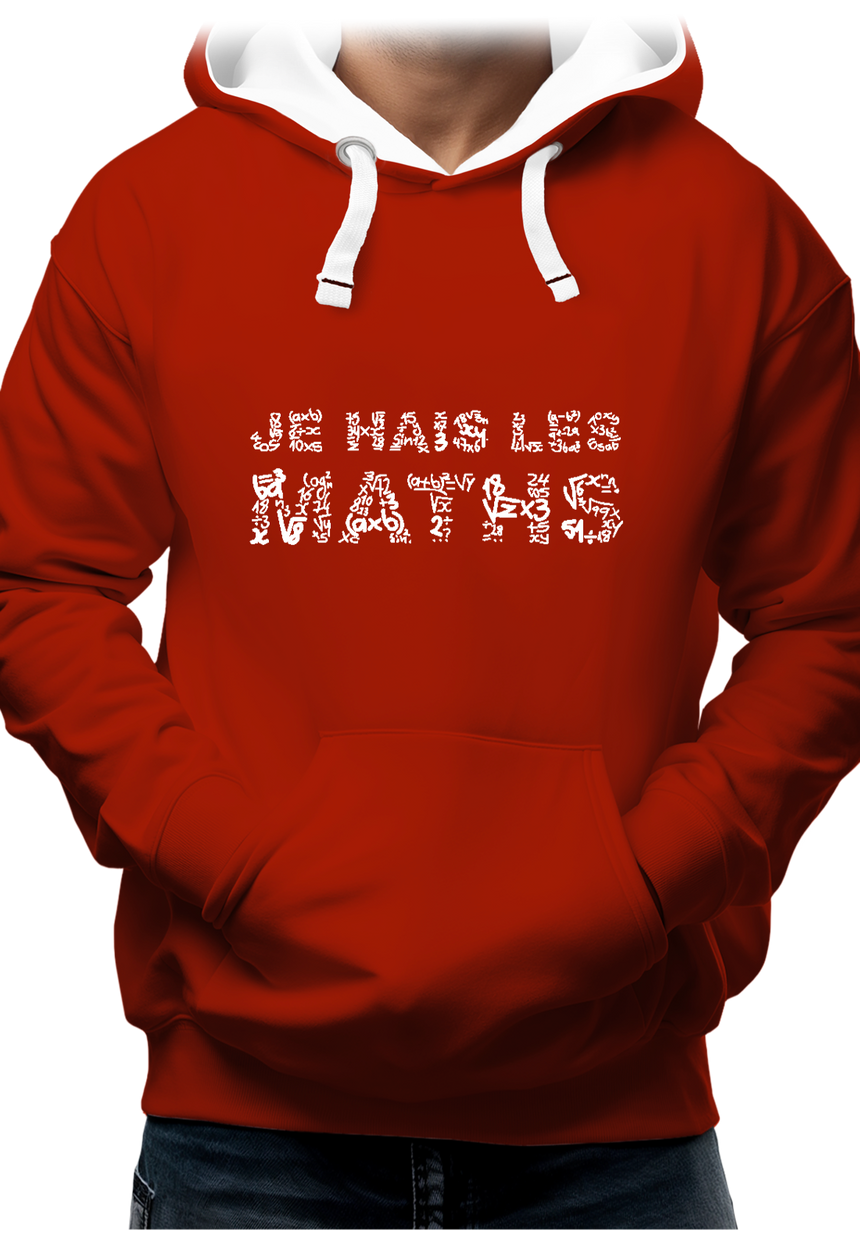 Sweat Adulte Je Hais Les Maths