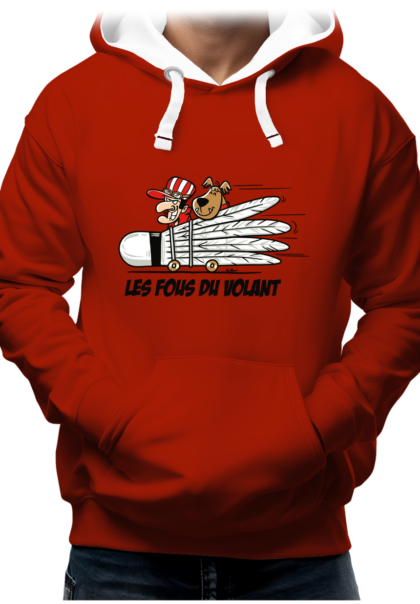 Sweat Adulte Les fous du Volant de badminton