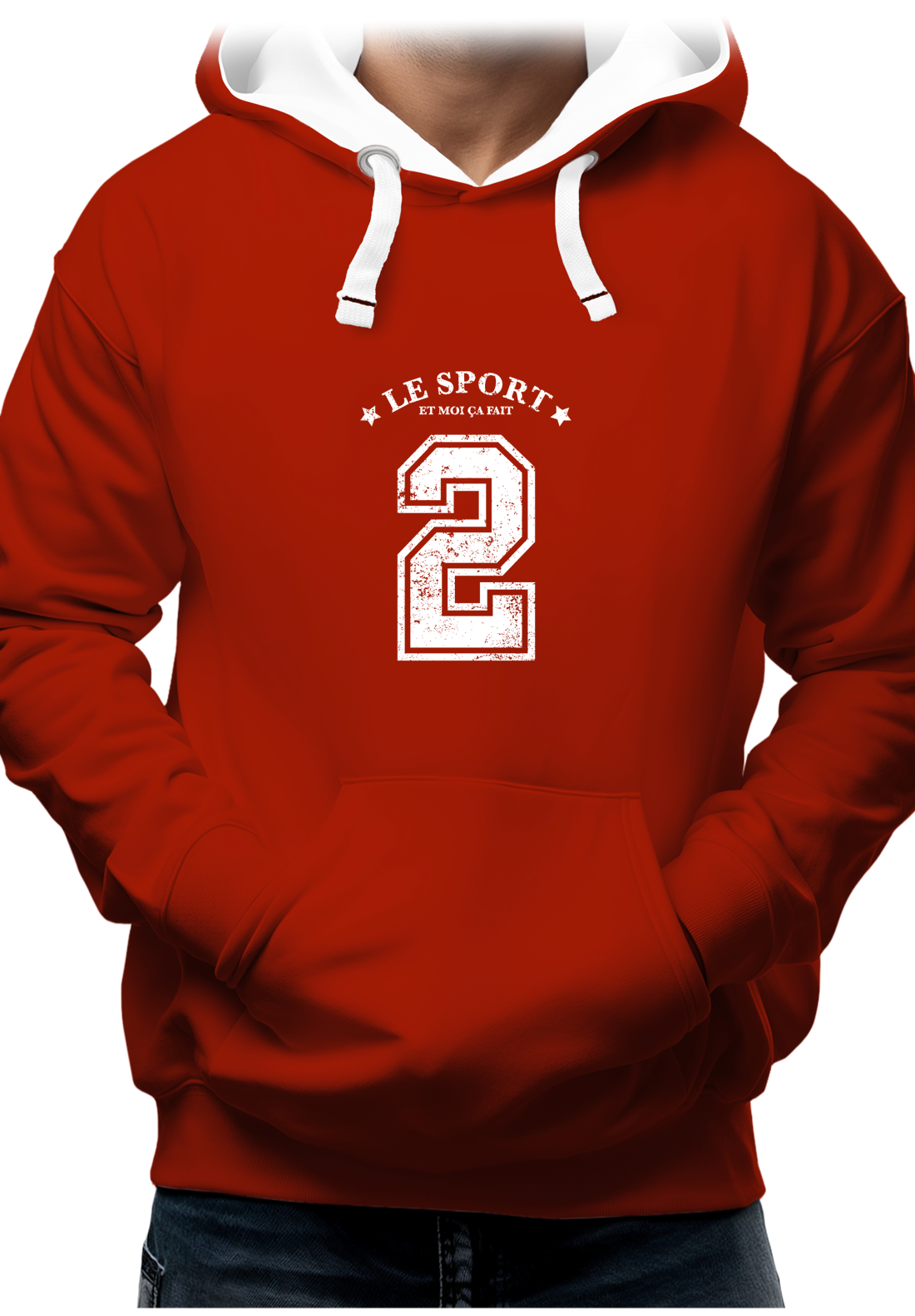 Sweat Adulte Le sport et moi ça fait 2