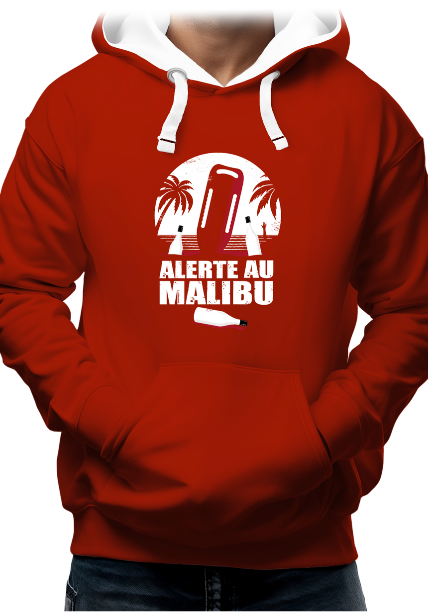 Sweat Adulte Alerte au Malibu