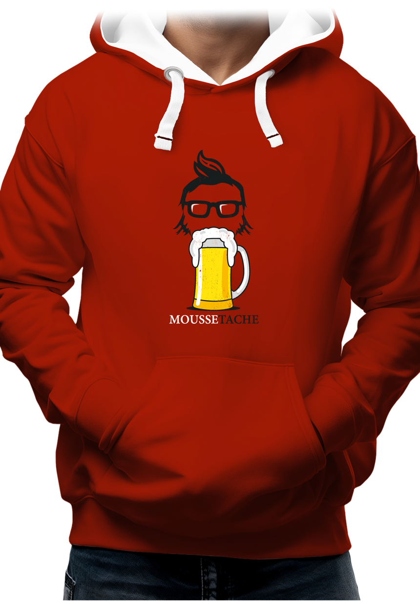 Sweat Adulte La mousse tâche avec la bière