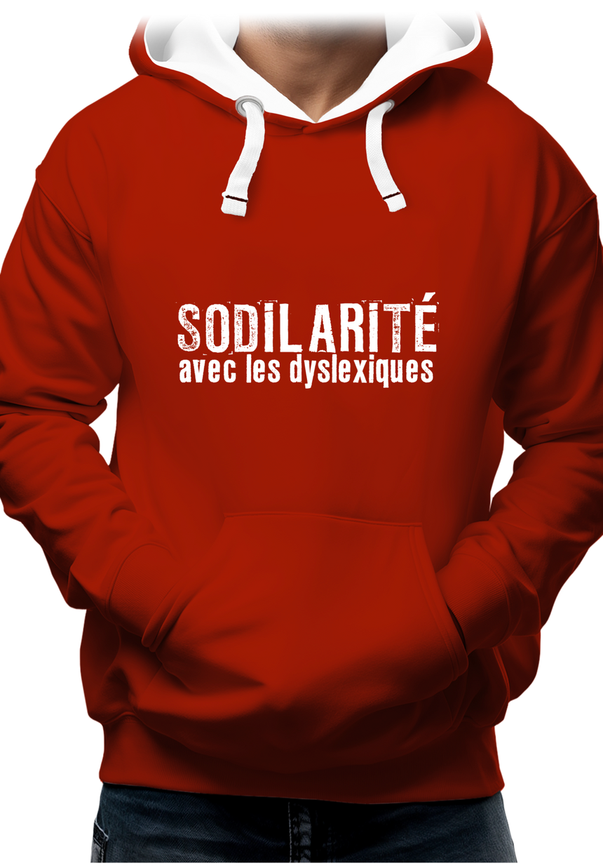 Sweat Adulte Sodilarité avec les dyslexiques