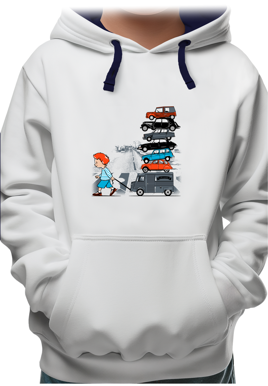Sweat Enfant Ma french collection de voiture