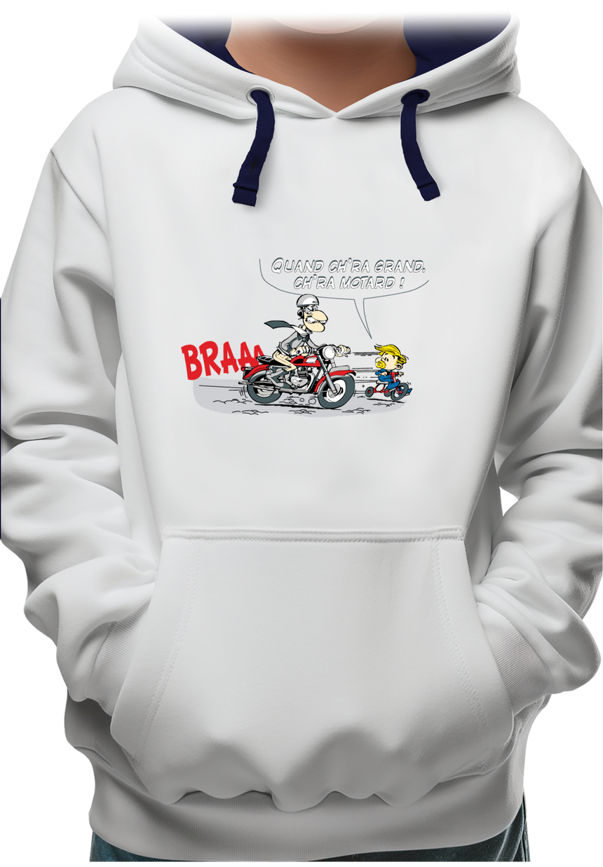 Sweat Enfant Motard et son fils