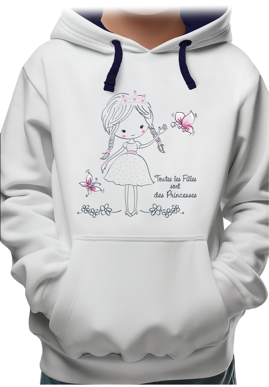 Sweat Enfant Les filles sont des princesses