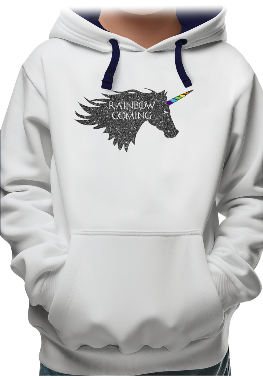 Sweat Enfant Rainbow unicorn is coming