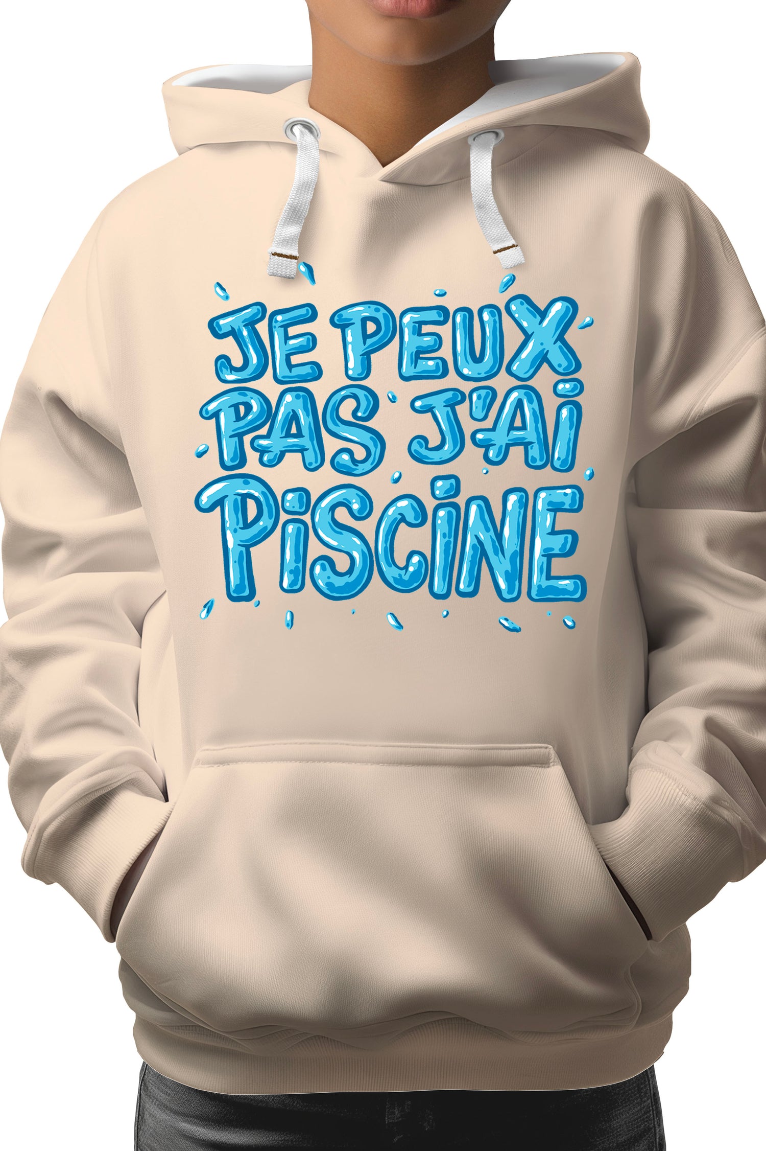 T-Shirt Fille Je peux pas, j'ai piscine