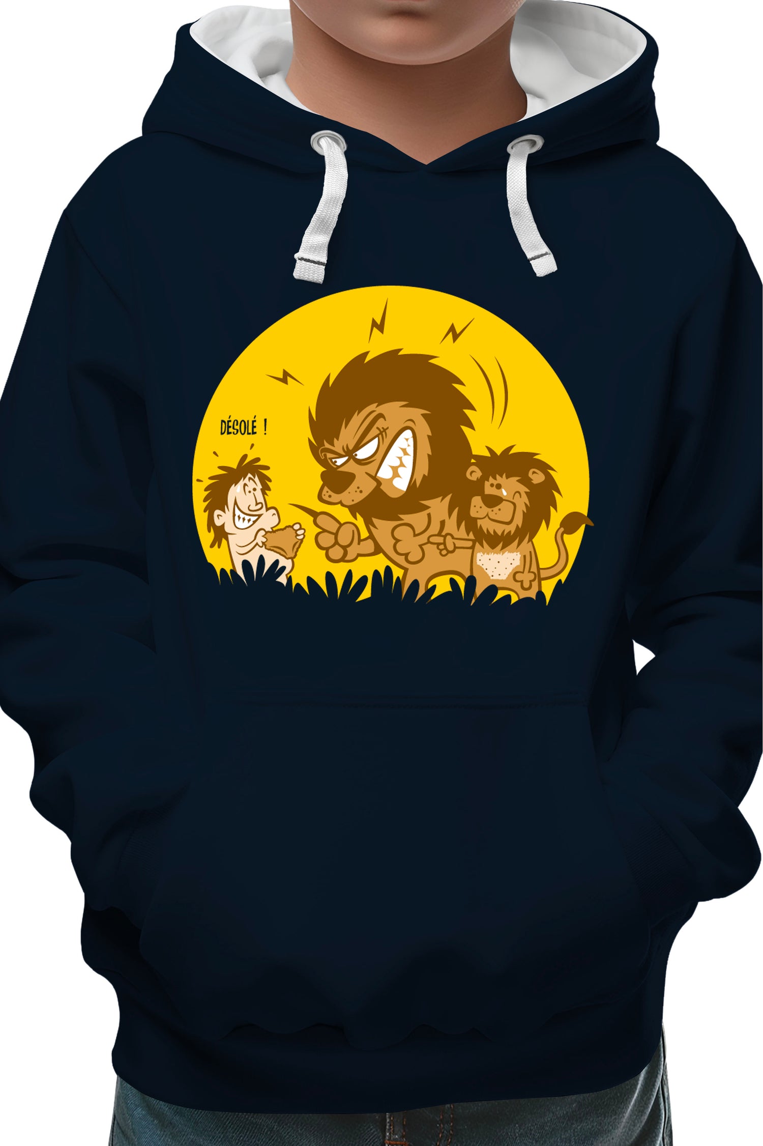 Sweat Enfant Lion et bébé