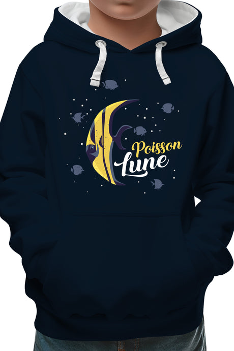 Sweat Enfant Poisson lune avec strass