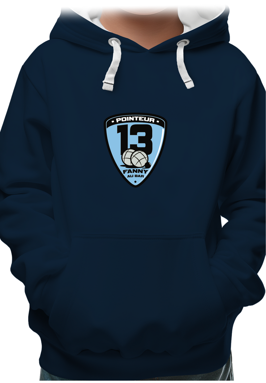 Sweat Enfant Fanny au bar, Pointeur Pétanque