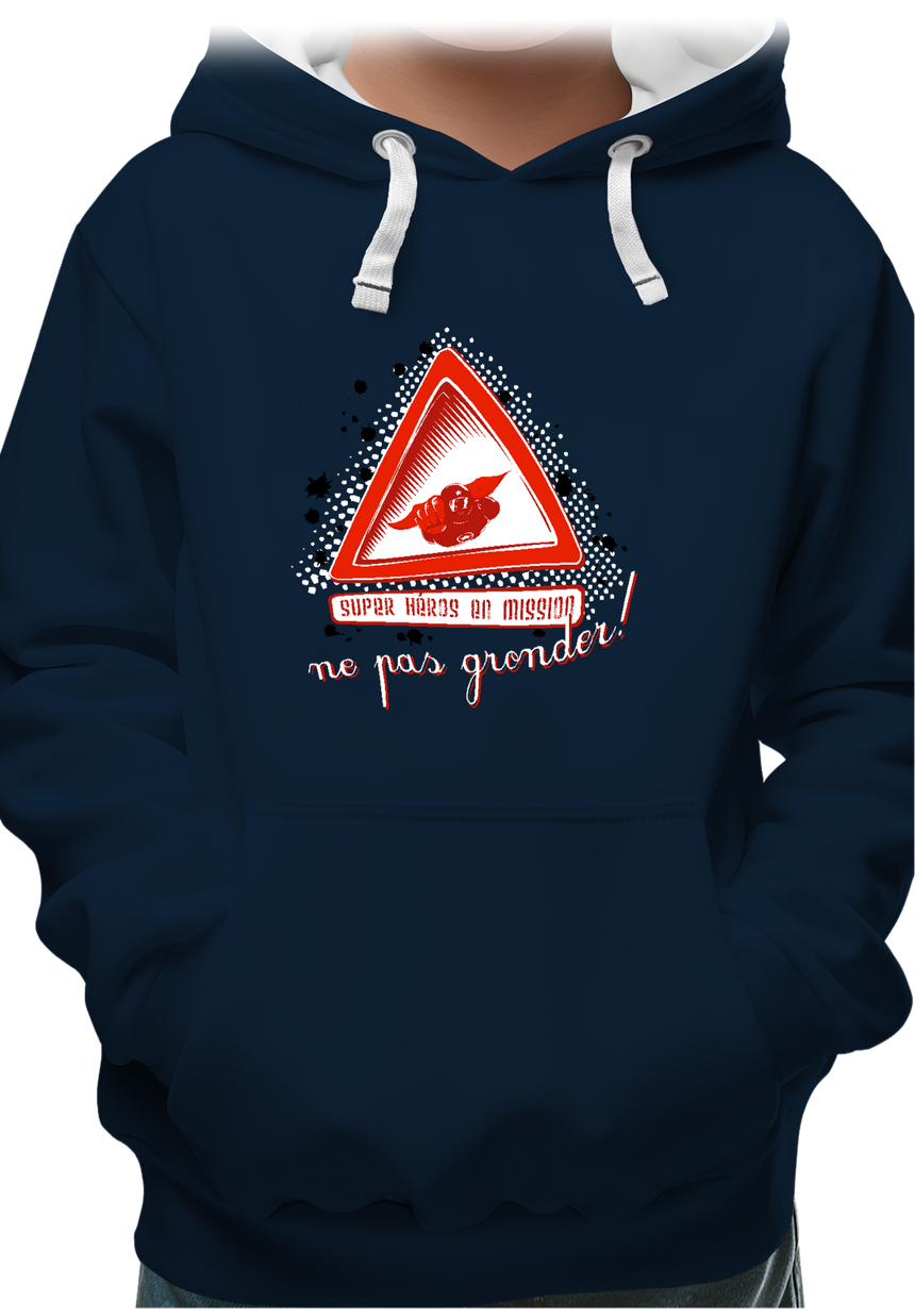 Sweat Enfant Super héros en mission
