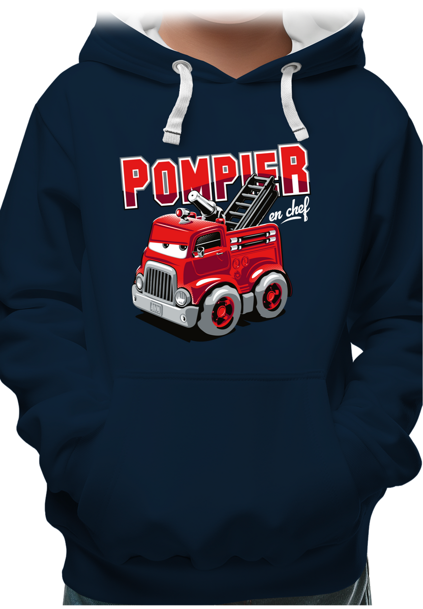 Sweat Enfant Camion de pompier dessin animé