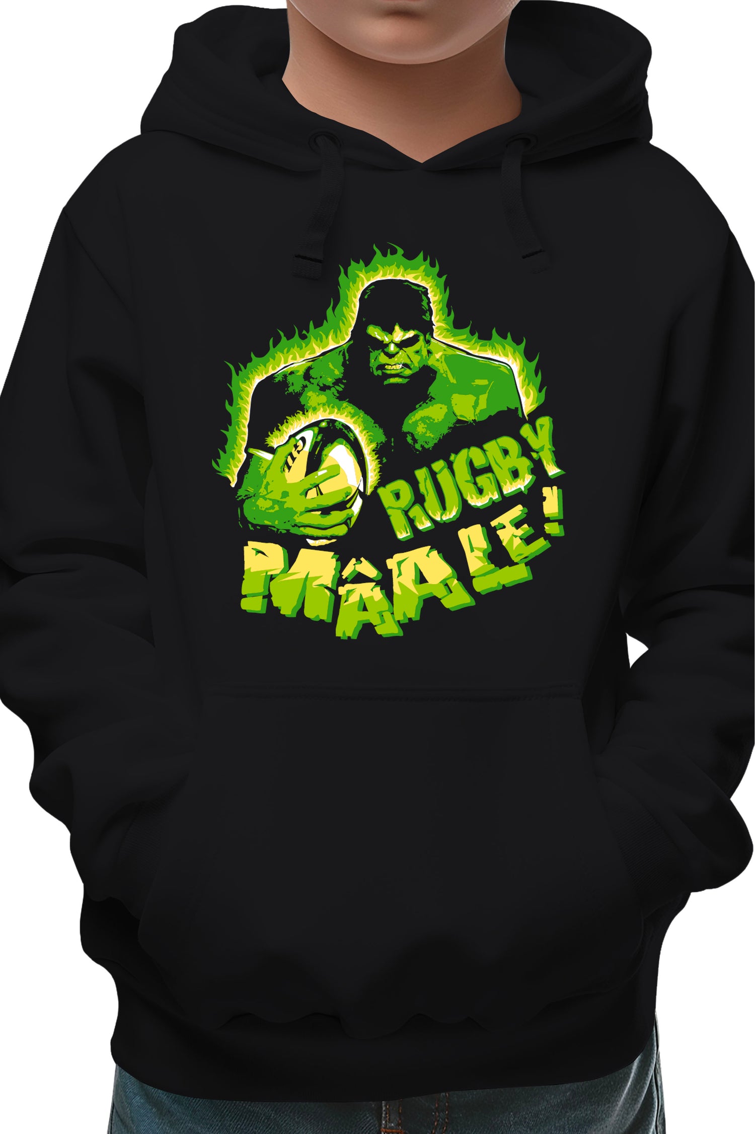 Sweat Enfant Rugbyman parodie Hulk