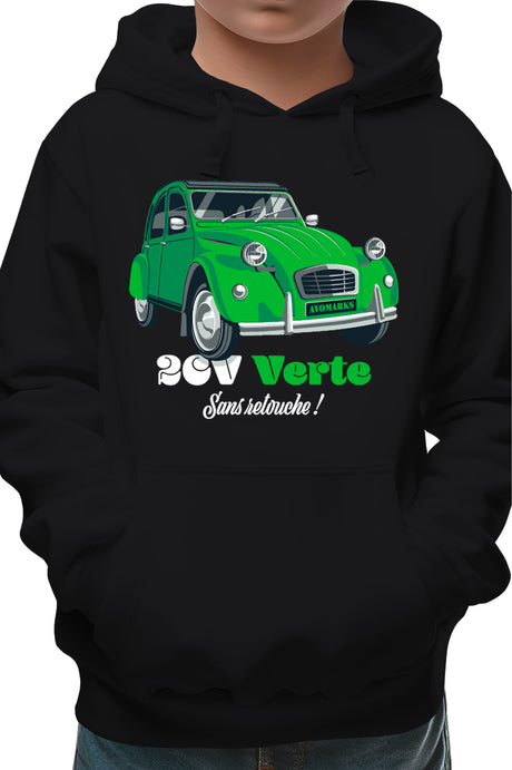 Sweat Enfant Deuch verte sans retouche