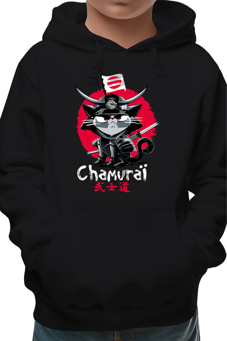 Sweat Enfant Chat en samouraï