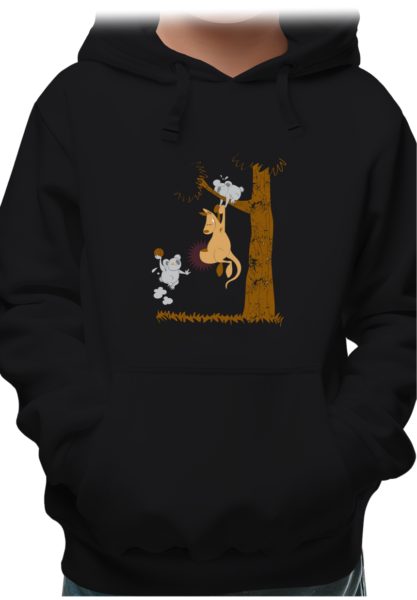 Sweat Enfant Basket kangourou et koala