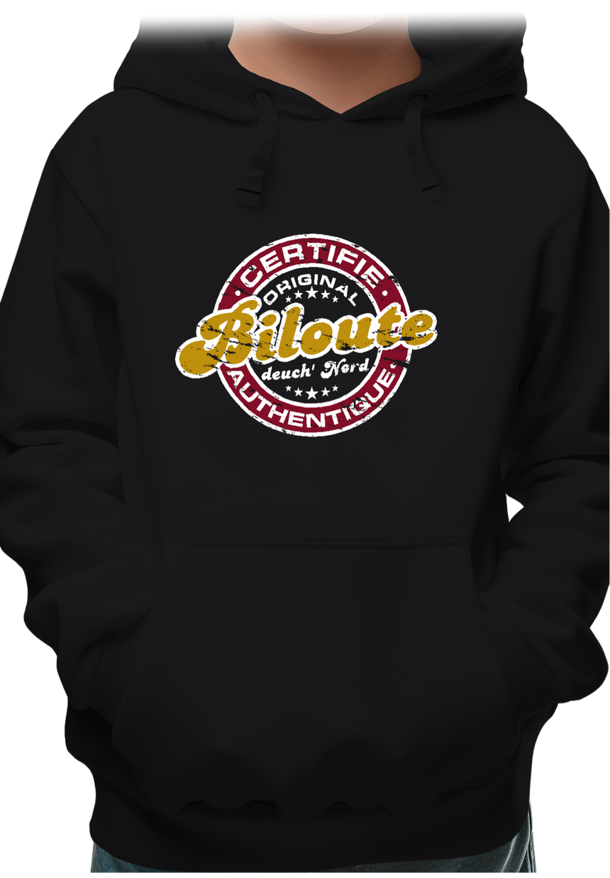 Sweat Enfant Certifié authentique biloute ch'ti