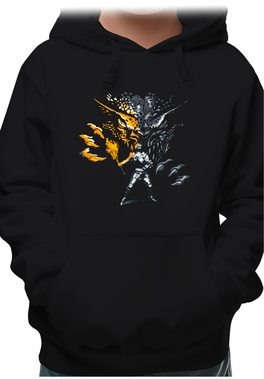 Sweat Enfant Dragon contre chevalier