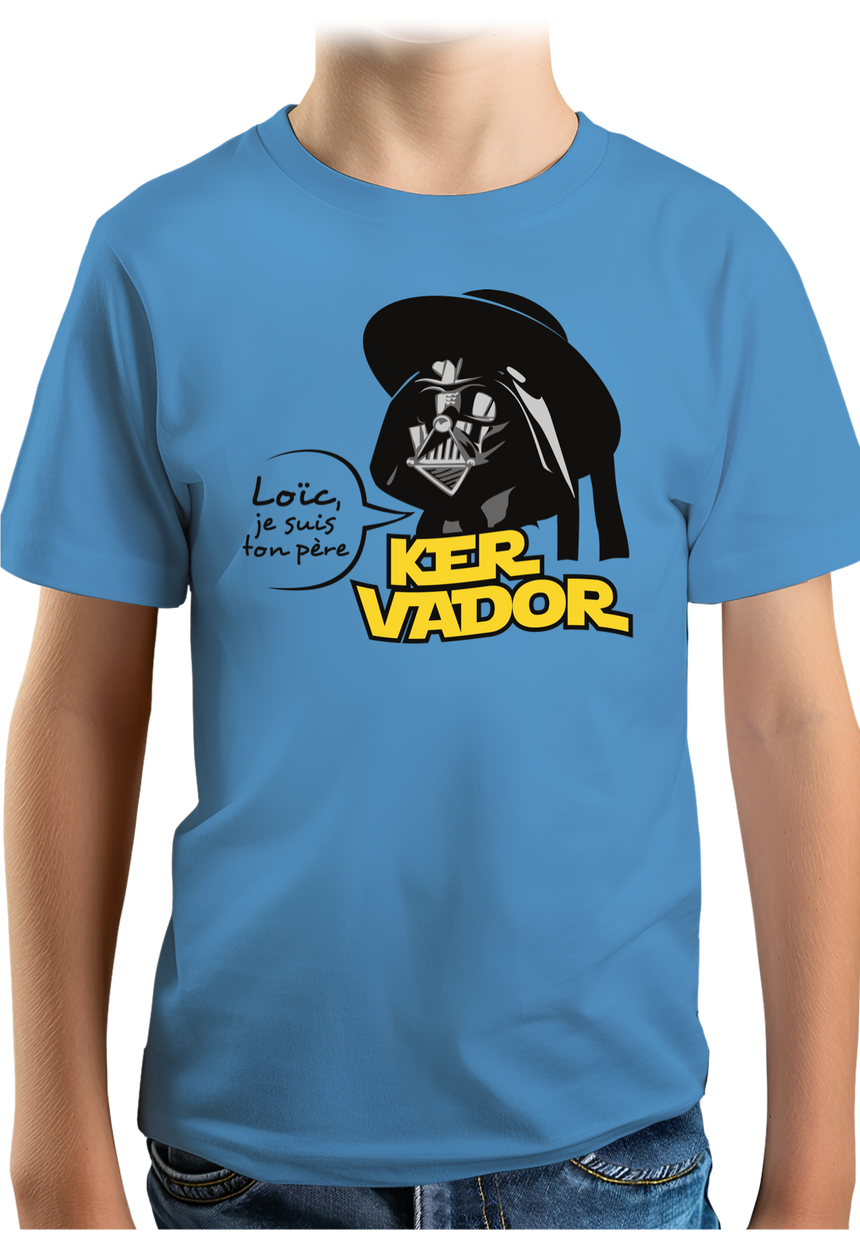 T-Shirt Garçon Kervador Et Son Fils Loic en Bretagne