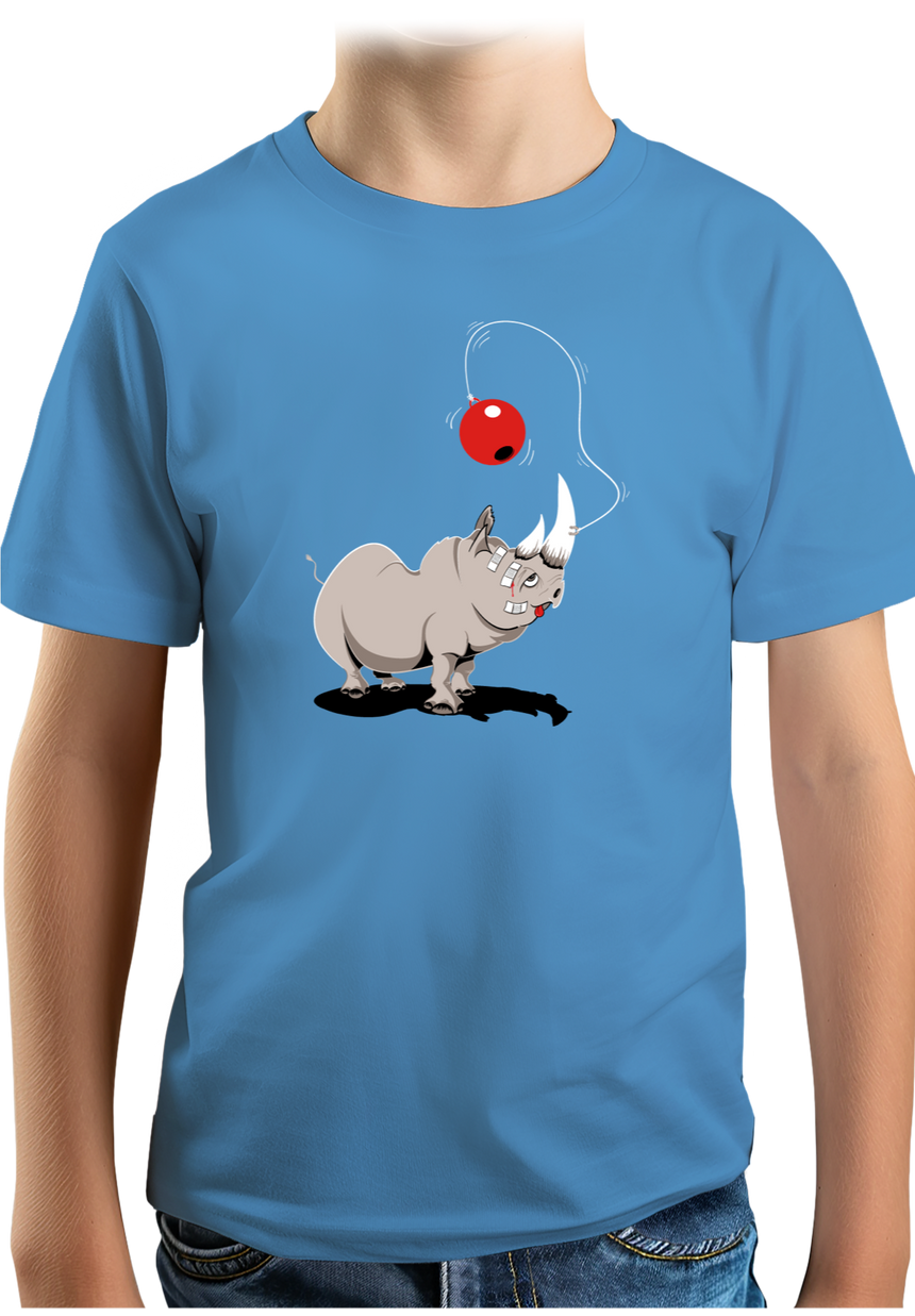 T-Shirt Garçon Rhino bilboquet boule rouge